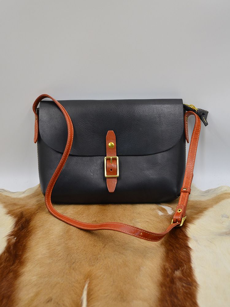 新款植鞣皮頭層牛皮手工女包 樹膏皮復古斜挎包機車包 休閑女生斜背包跨包推薦 真皮包包