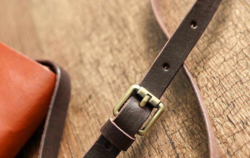 新款植鞣皮頭層牛皮手工女包 樹膏皮復古斜挎包機車包 休閑女生斜背包跨包推薦 真皮包包