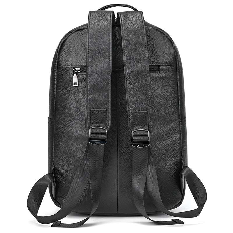 男士商務電腦背包 時尚真皮雙肩包 頭層牛皮雙肩背包 大容量筆電包新款後背包推薦  真皮包包