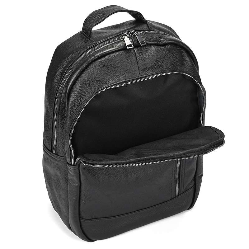 男士商務電腦背包 時尚真皮雙肩包 頭層牛皮雙肩背包 大容量筆電包新款後背包推薦  真皮包包