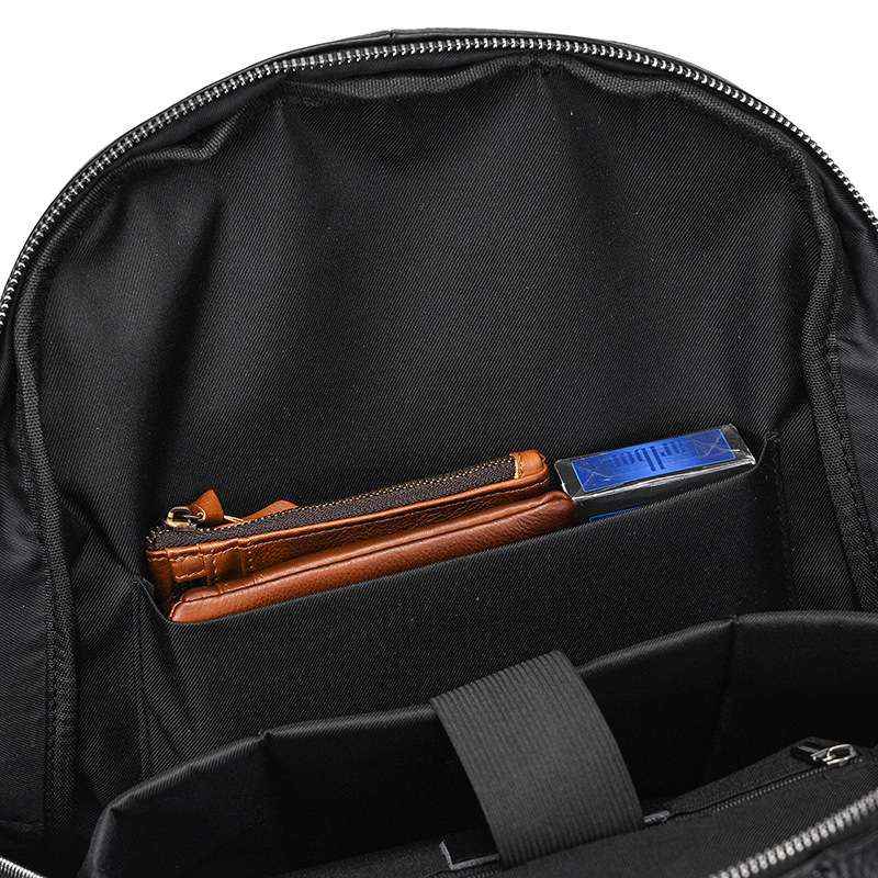 男士商務電腦背包 時尚真皮雙肩包 頭層牛皮雙肩背包 大容量筆電包新款後背包推薦  真皮包包