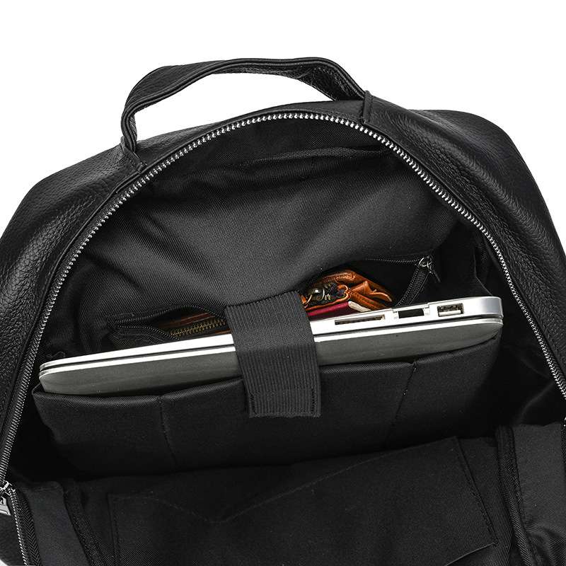 男士商務電腦背包 時尚真皮雙肩包 頭層牛皮雙肩背包 大容量筆電包新款後背包推薦  真皮包包