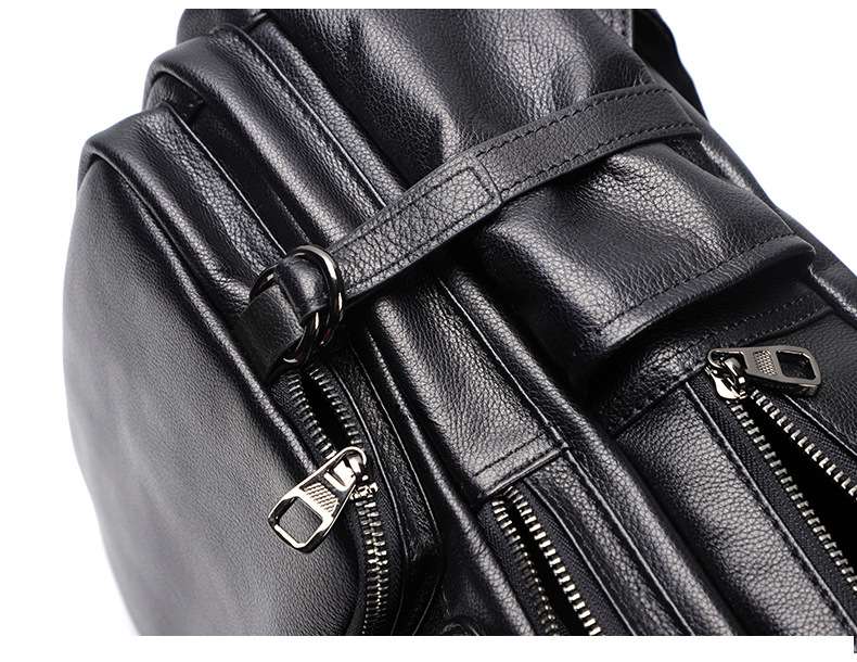 男士雙肩包 軟牛皮後背包 真皮男士旅行包 韓版潮流男包 頭層牛皮新款學生書包推薦  真皮包包