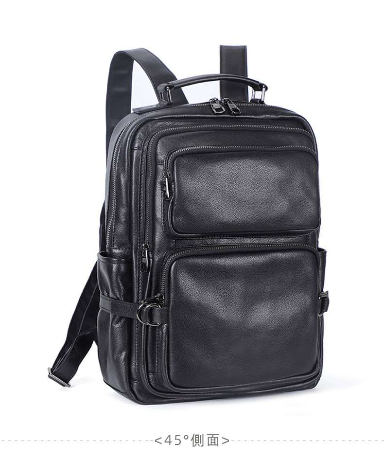 男士雙肩包 軟牛皮後背包 真皮男士旅行包 韓版潮流男包 頭層牛皮新款學生書包推薦  真皮包包