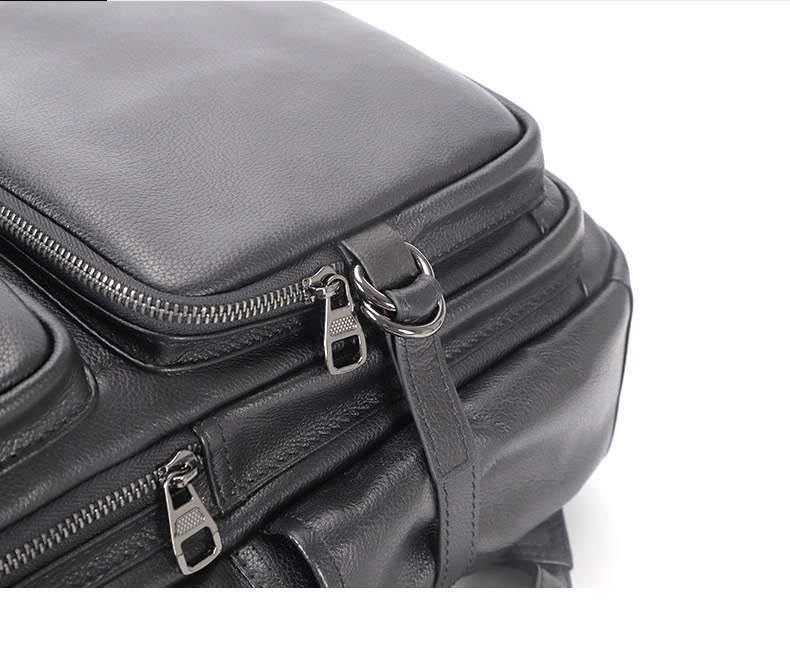 男士雙肩包 軟牛皮後背包 真皮男士旅行包 韓版潮流男包 頭層牛皮新款學生書包推薦  真皮包包