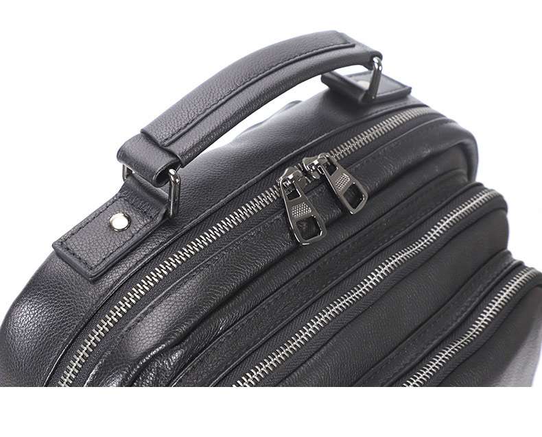 男士雙肩包 軟牛皮後背包 真皮男士旅行包 韓版潮流男包 頭層牛皮新款學生書包推薦  真皮包包