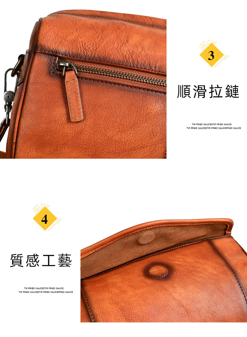 新款歐美復古大容量復古簡約斜背包 多場合斜跨包 頭層牛皮男士斜挎包肩背包推薦 真皮包包