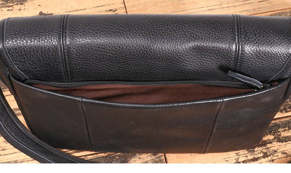 新款真皮單肩包 頭層牛皮斜挎包 大容量個性百搭郵差包 ipad包包斜背包推薦 真皮包包