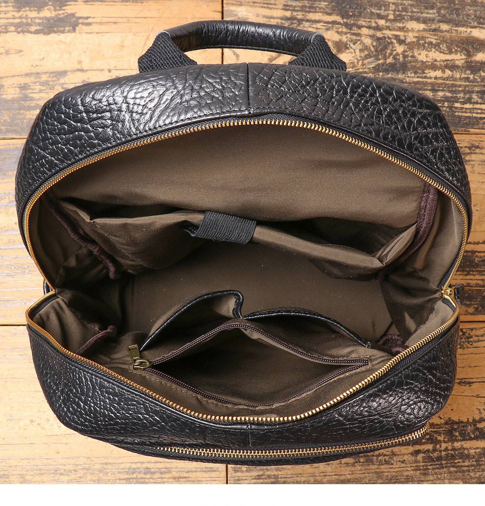 新款時尚休閒後背包 真皮雙肩包 商務旅行包電腦背包男包 15.6吋筆電背包推薦 真皮包包