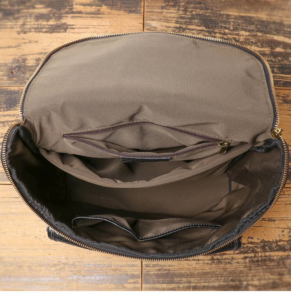 潮款男士真皮後背包 新款雙肩包 大容量頭層牛皮旅行背包 通勤多隔層電腦包推薦 真皮包包