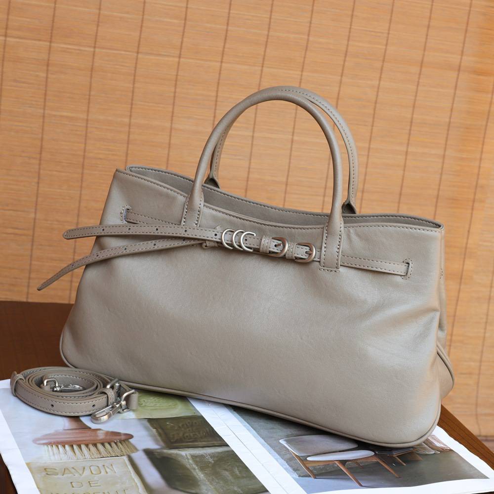 復古頭層水晶植鞣牛皮斜挎包 女生手提包 真皮大容量托特包女包包 新款單肩背包推薦斜背包 真皮包包