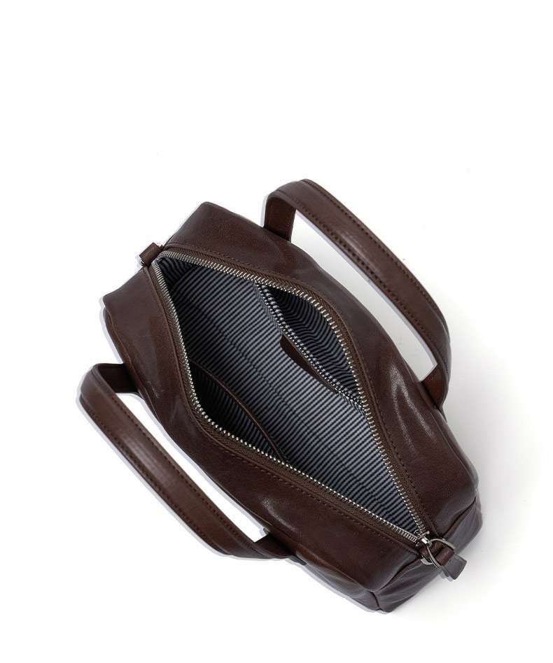 頭層水晶植鞣牛皮保齡球包 復古時尚真皮女包手袋 通勤手提包斜挎包女式新款斜背包推薦 真皮包包