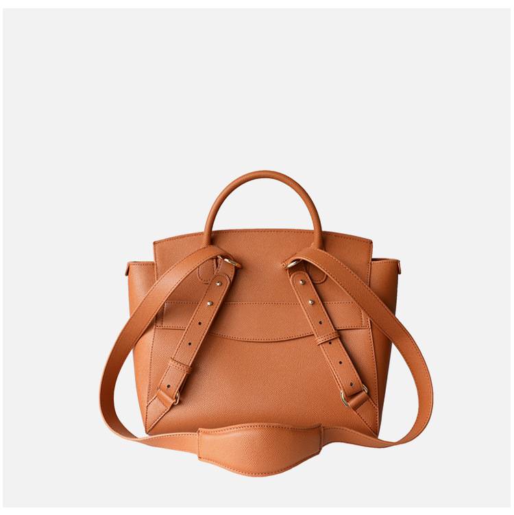 新款多功能海浪包 後背包手提斜背包 小眾設計通勤大容量單肩背包雙肩包 真皮女包百搭包包推薦 真皮包包