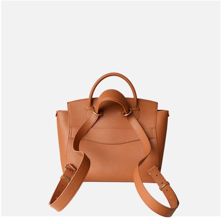 新款多功能海浪包 後背包手提斜背包 小眾設計通勤大容量單肩背包雙肩包 真皮女包百搭包包推薦 真皮包包