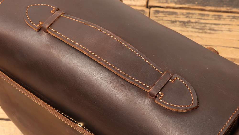 新款歐美復古數位相機包 頭層牛皮斜挎包 瘋馬皮單眼攝影包 單反相機包 男士休閒真皮斜背包推薦 真皮包包