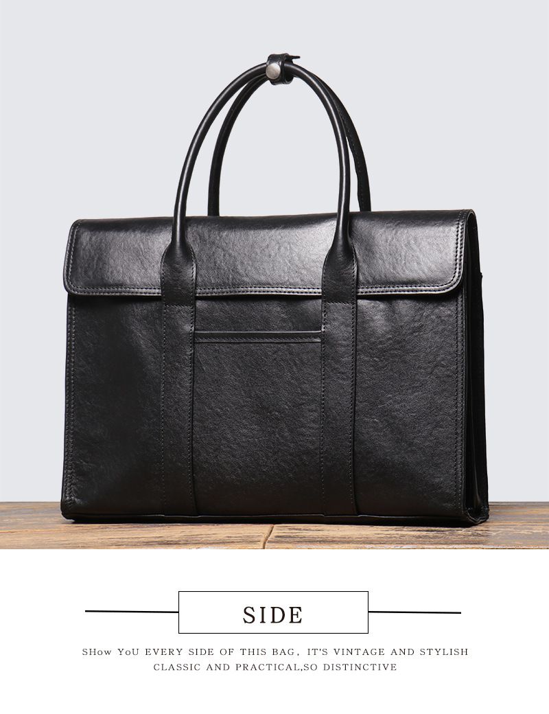 新款男士真皮商務公事包 頭層牛皮穿拉杆箱包出差公文包筆電包 大容量手提包電腦包推薦 真皮包包