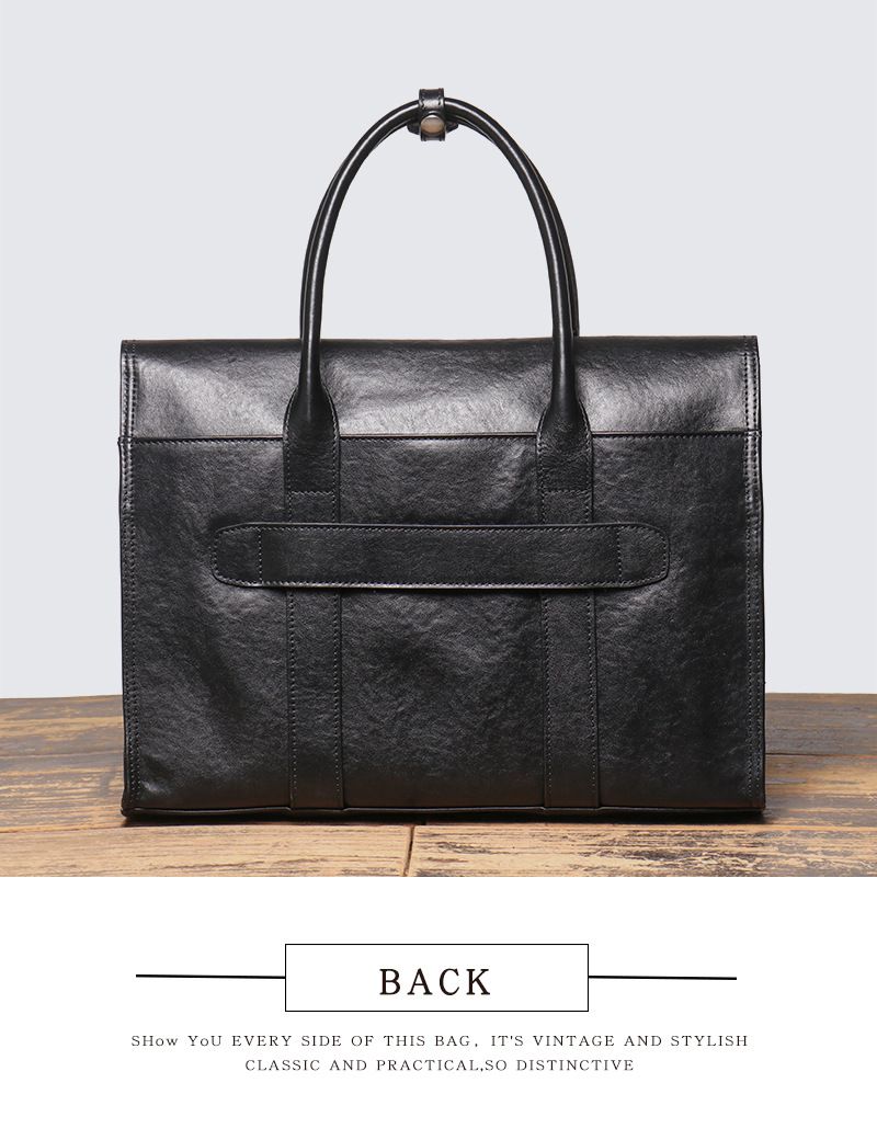 新款男士真皮商務公事包 頭層牛皮穿拉杆箱包出差公文包筆電包 大容量手提包電腦包推薦 真皮包包