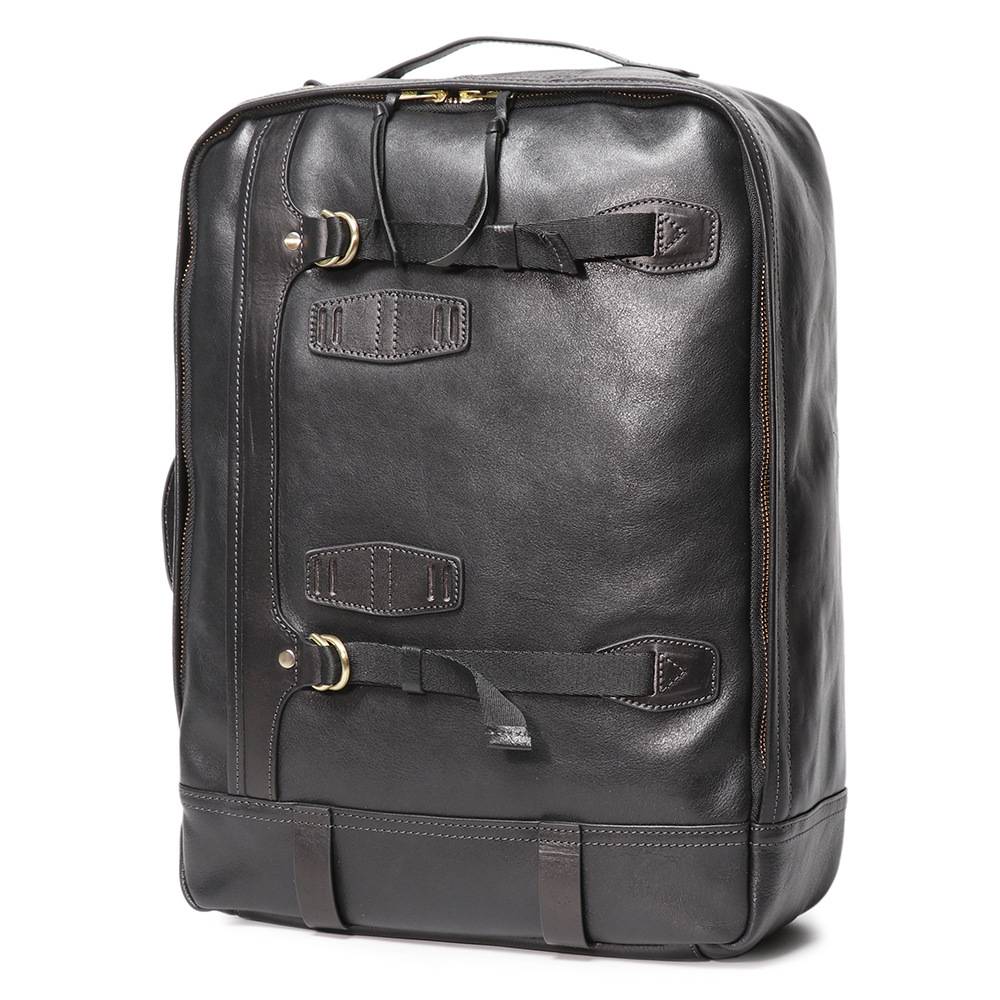 歐美復古男式真皮出差旅行背包 多功能頭層牛皮新款後背包手提電腦包 穿拉杆箱旅行包推薦 真皮包包