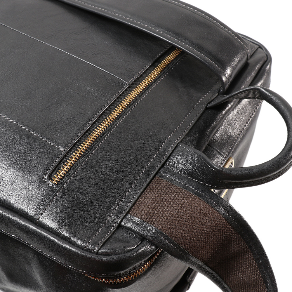 歐美植鞣皮手提旅行袋 多功能牛皮電腦包 真皮後背包 高級感男出差旅行雙肩背包推薦 真皮包包