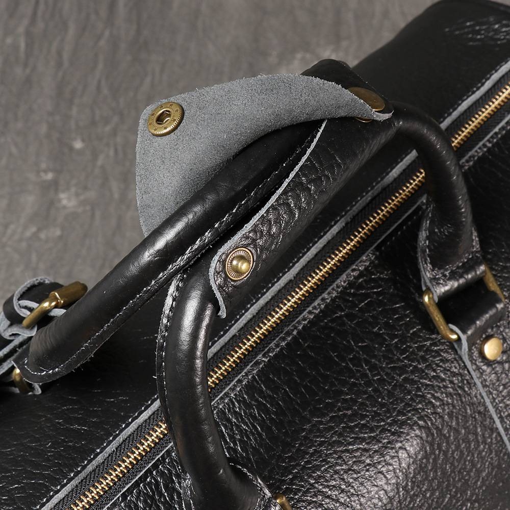 歐美野牛皮旅行包 真皮單肩斜挎旅行袋 新款大容量健身包 男式手提包出差旅行包推薦 真皮包包