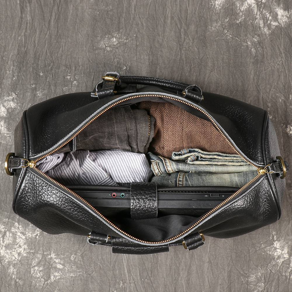 歐美野牛皮旅行包 真皮單肩斜挎旅行袋 新款大容量健身包 男式手提包出差旅行包推薦 真皮包包