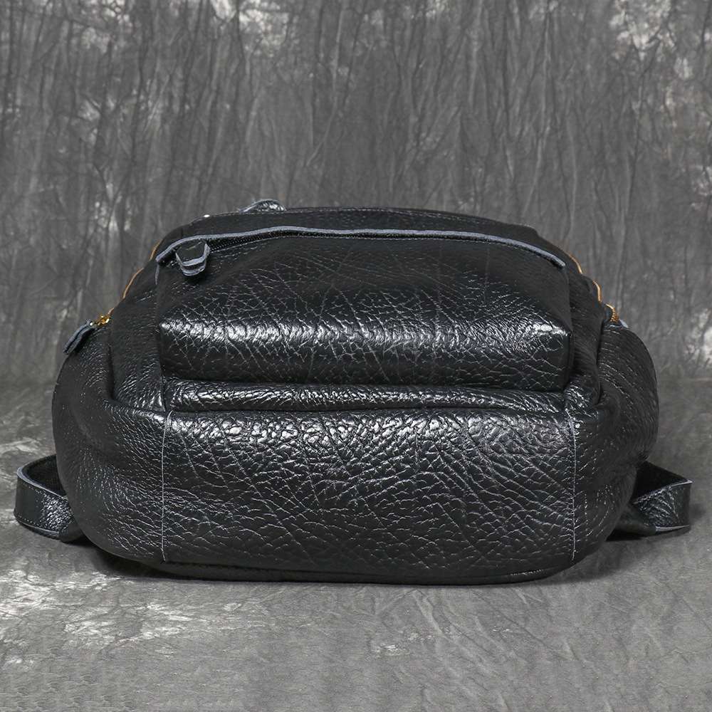 新款個性野牛皮休閒旅行大背包 男士後背包 真皮雙肩包 多功能電腦包旅行背包推薦 真皮包包