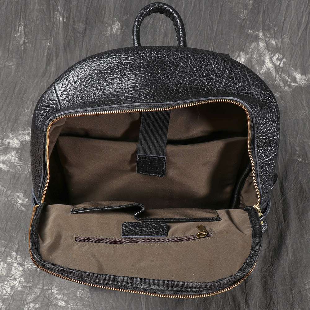 新款個性野牛皮休閒旅行大背包 男士後背包 真皮雙肩包 多功能電腦包旅行背包推薦 真皮包包