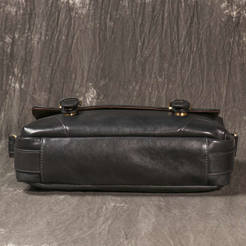 新款男士真皮郵差包 女生頭層牛皮學院風斜挎包 通勤單肩包劍橋包 復古斜背包推薦 真皮包包