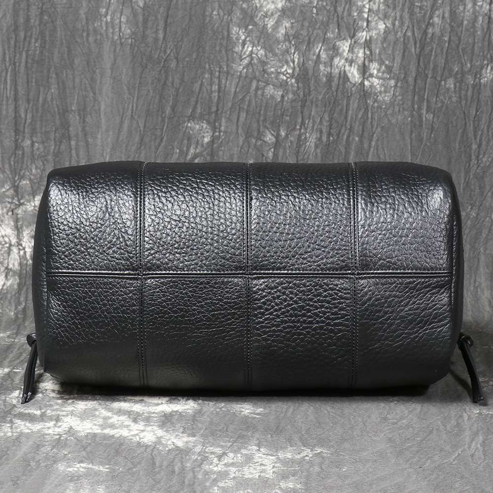 新款歐美復古男真皮旅行包 頭層牛皮單肩包斜背包 大容量斜挎包出差收納旅行袋郵差包推薦 真皮包包