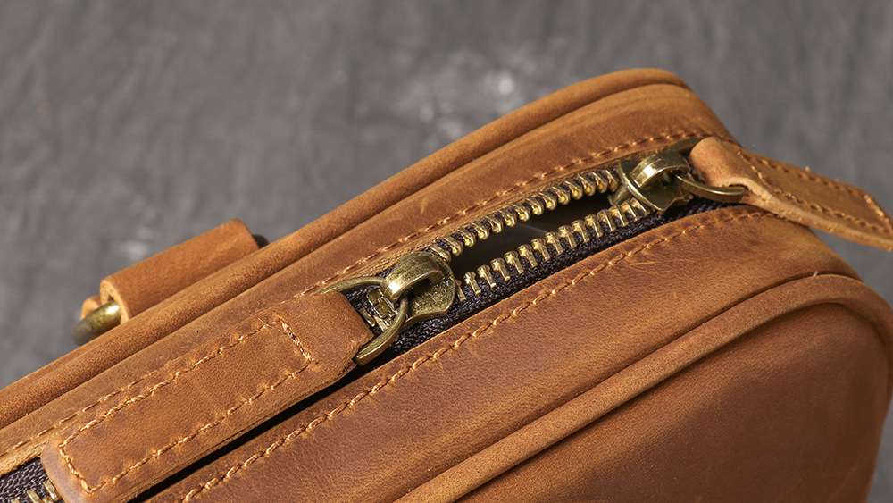 歐美復古真皮男士手提包 瘋馬皮單肩背包斜挎公文包 出差旅行牛皮文件包公事包推薦  真皮包包