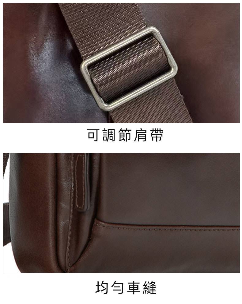 新款歐式休閒斜挎包 油蠟皮男包 復古真皮時尚單肩包頭層牛皮斜背包 純色經典款包包推薦  真皮包包