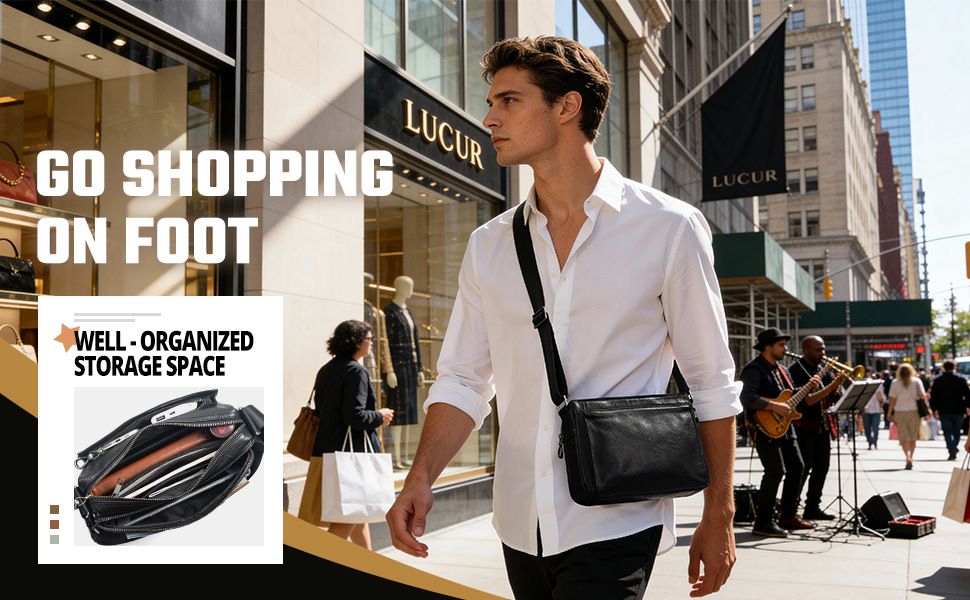 高檔氣質斜挎包 男女新款韓版百搭單肩包 軟皮多層設計斜背包側背包 男女適用包背包推薦  真皮包包