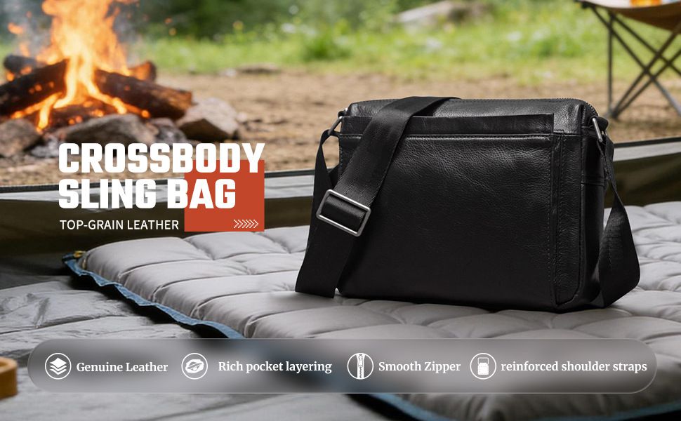 高檔氣質斜挎包 男女新款韓版百搭單肩包 軟皮多層設計斜背包側背包 男女適用包背包推薦  真皮包包