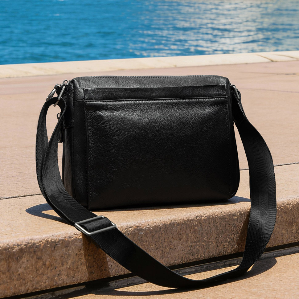 高檔氣質斜挎包 男女新款韓版百搭單肩包 軟皮多層設計斜背包側背包 男女適用包背包推薦  真皮包包