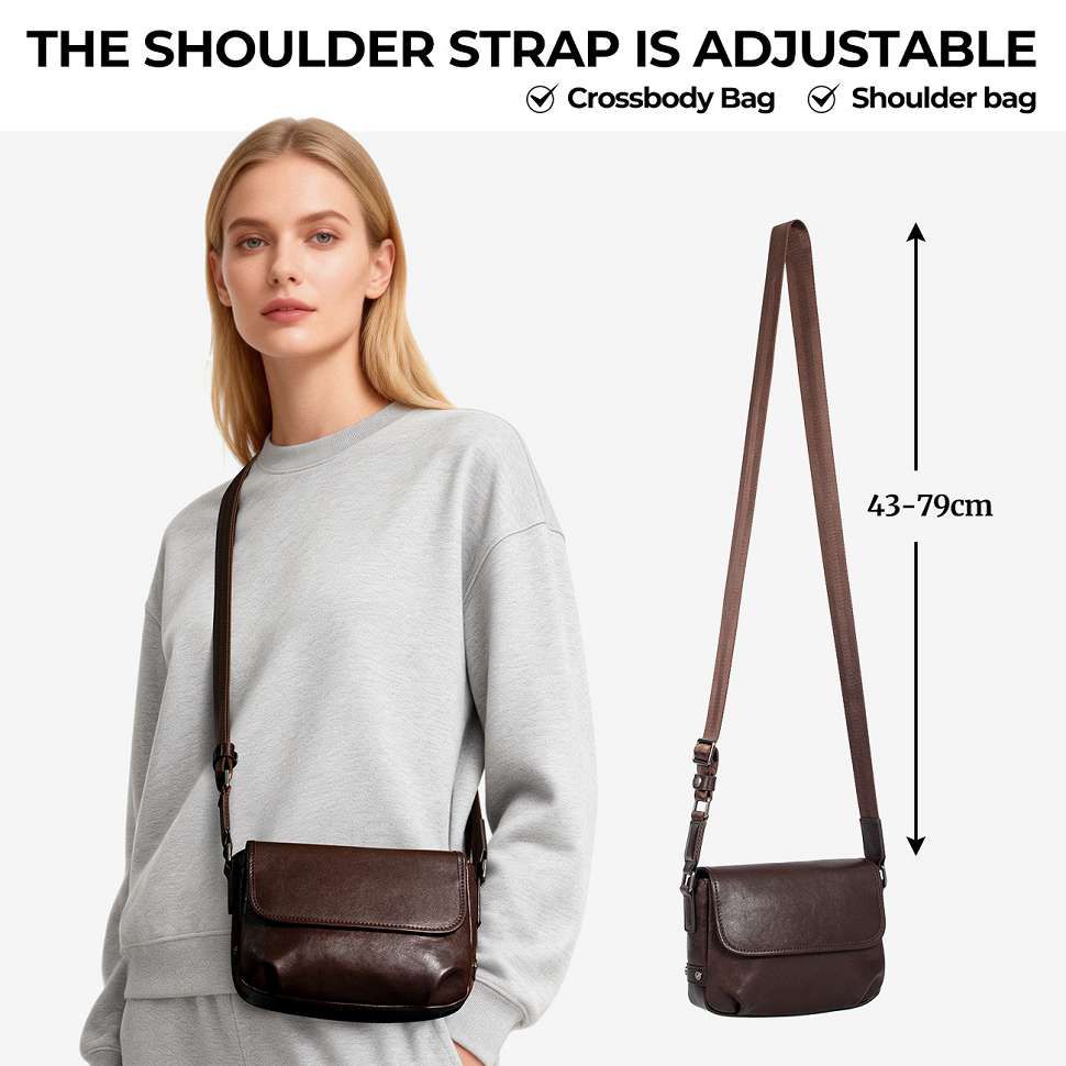 油蠟皮復古極簡約單肩背包 真皮斜挎包 男士包包休閒百搭時尚新款韓版女包推薦  真皮包包