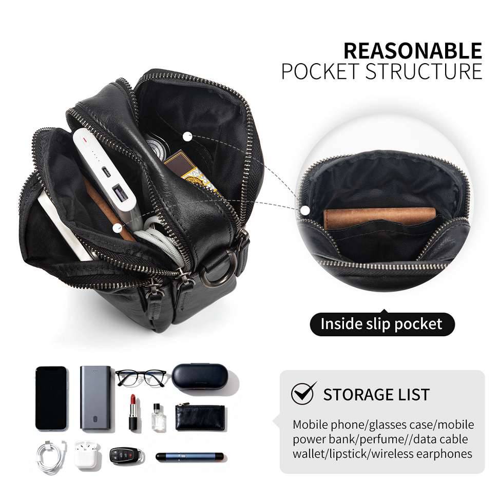 時尚男士斜挎包 真皮休閑肩背包斜背包 頭層牛皮韓版休閒復古質感單肩包 新款男包推薦  真皮包包