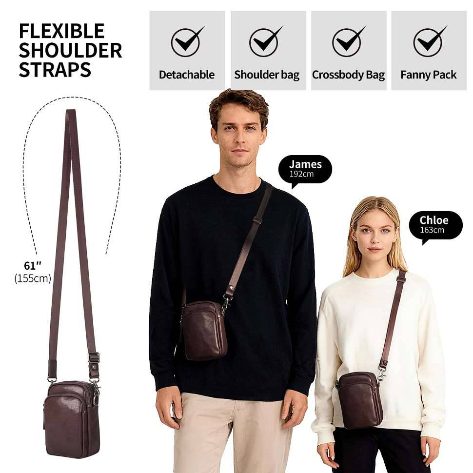 時尚男士斜挎包 真皮休閑肩背包斜背包 頭層牛皮韓版休閒復古質感單肩包 新款男包推薦  真皮包包