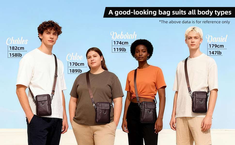 時尚真皮手機包 頭層牛皮單肩斜挎包 新款復古休閒簡約斜背包 時尚軟皮小背包腰包推薦 真皮包包