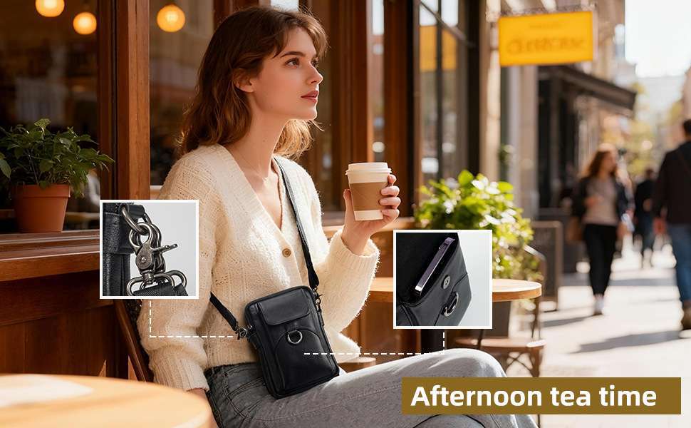 時尚真皮手機包 頭層牛皮單肩斜挎包 新款復古休閒簡約斜背包 時尚軟皮小背包腰包推薦 真皮包包