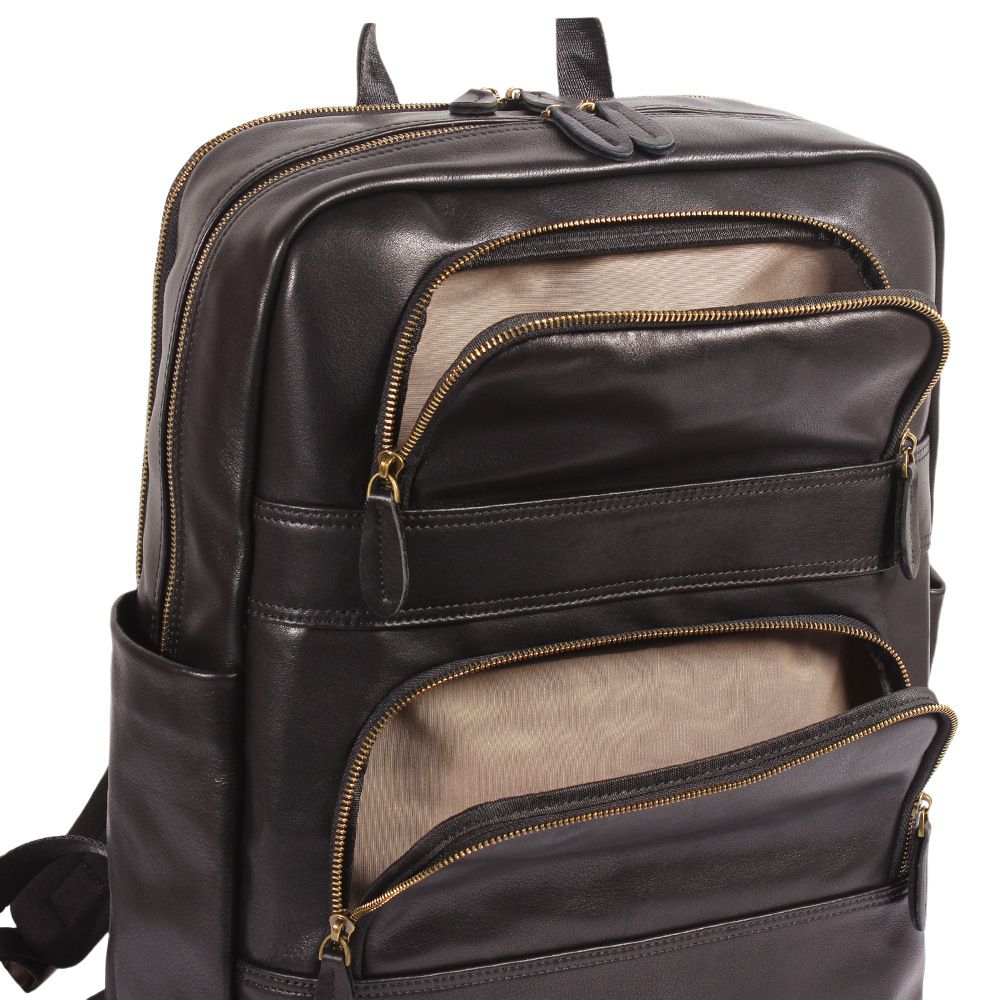 時尚大容量男出差商務筆電包 通勤新款真皮男士雙肩包 頭層牛皮大容量潮牌後背包推薦 真皮包包