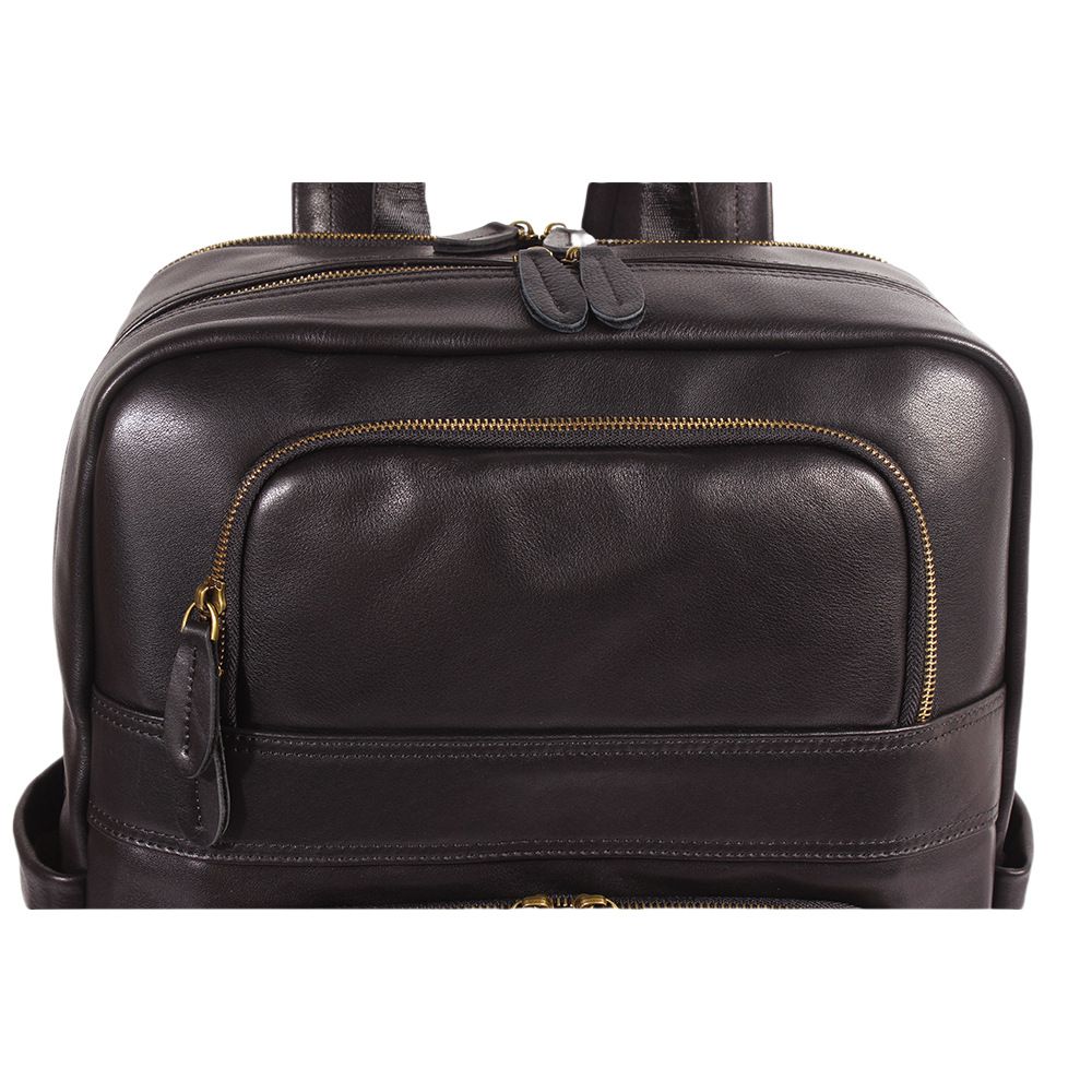 時尚大容量男出差商務筆電包 通勤新款真皮男士雙肩包 頭層牛皮大容量潮牌後背包推薦 真皮包包