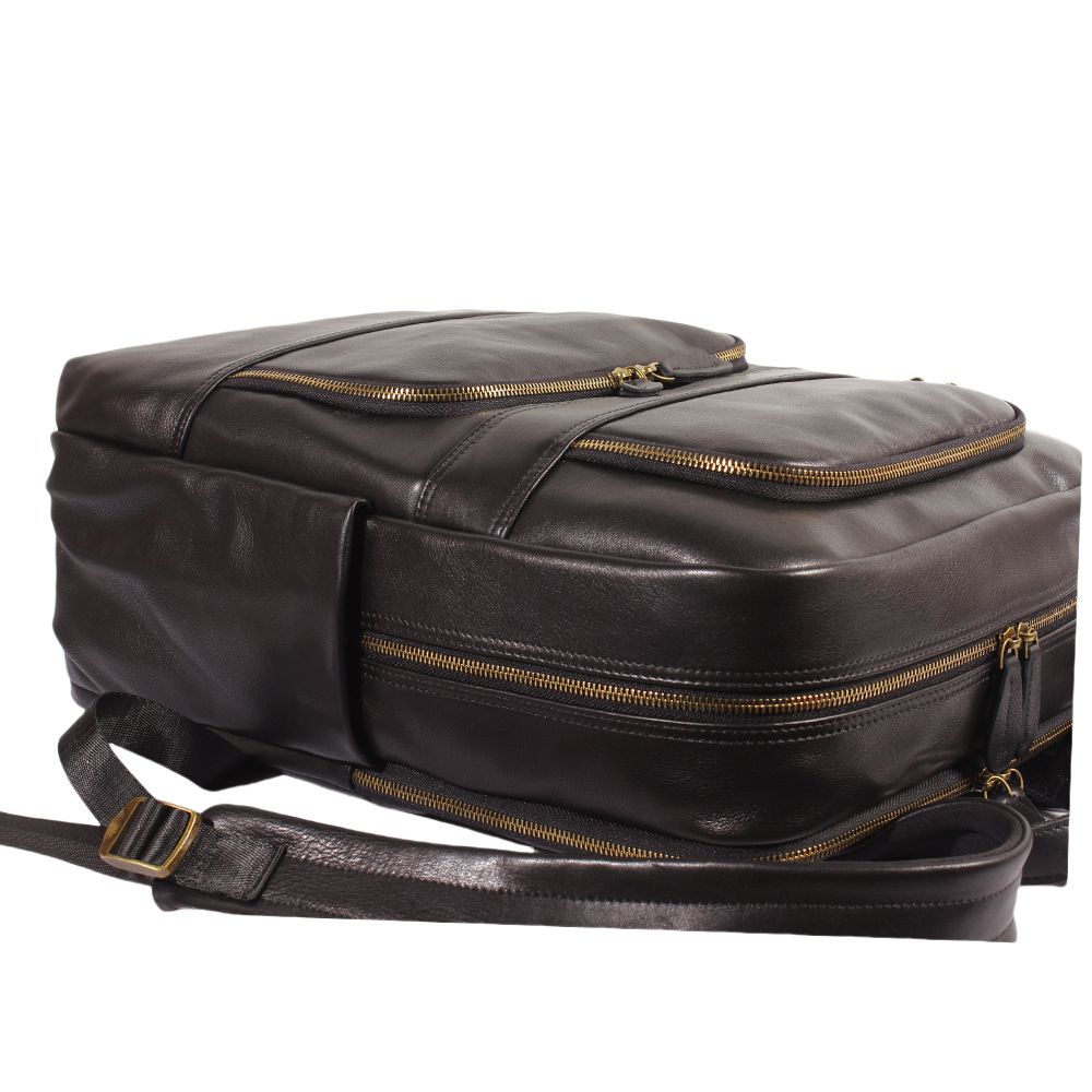 時尚大容量男出差商務筆電包 通勤新款真皮男士雙肩包 頭層牛皮大容量潮牌後背包推薦 真皮包包