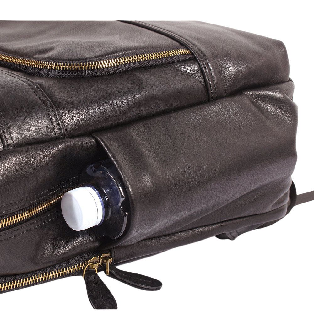 時尚大容量男出差商務筆電包 通勤新款真皮男士雙肩包 頭層牛皮大容量潮牌後背包推薦 真皮包包