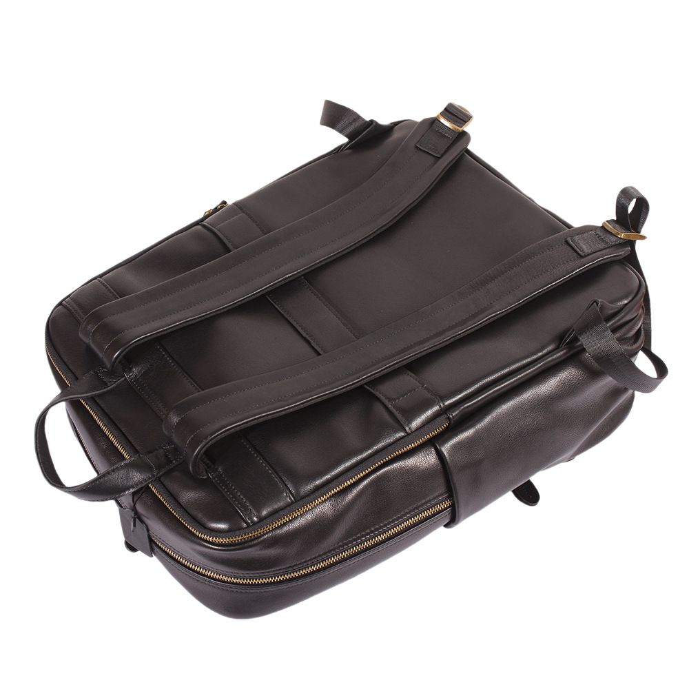 時尚大容量男出差商務筆電包 通勤新款真皮男士雙肩包 頭層牛皮大容量潮牌後背包推薦 真皮包包