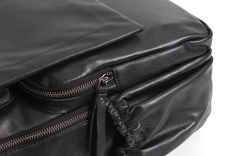 男士真皮雙肩包 頭層牛皮韓版防水後背包 大容量休閒男旅行包 新款翻蓋學生書包推薦 真皮包包