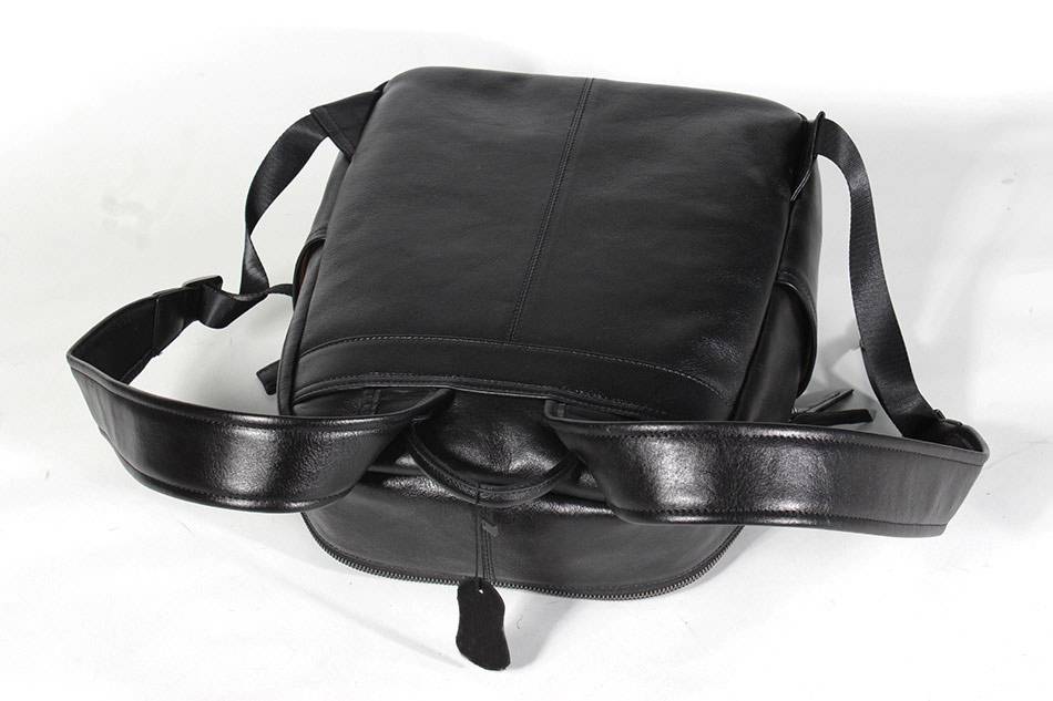 頭層牛皮後背包 男士真皮雙肩包 大容量商務樹膏皮男士多夾層背包 新款時尚男包推薦 真皮包包