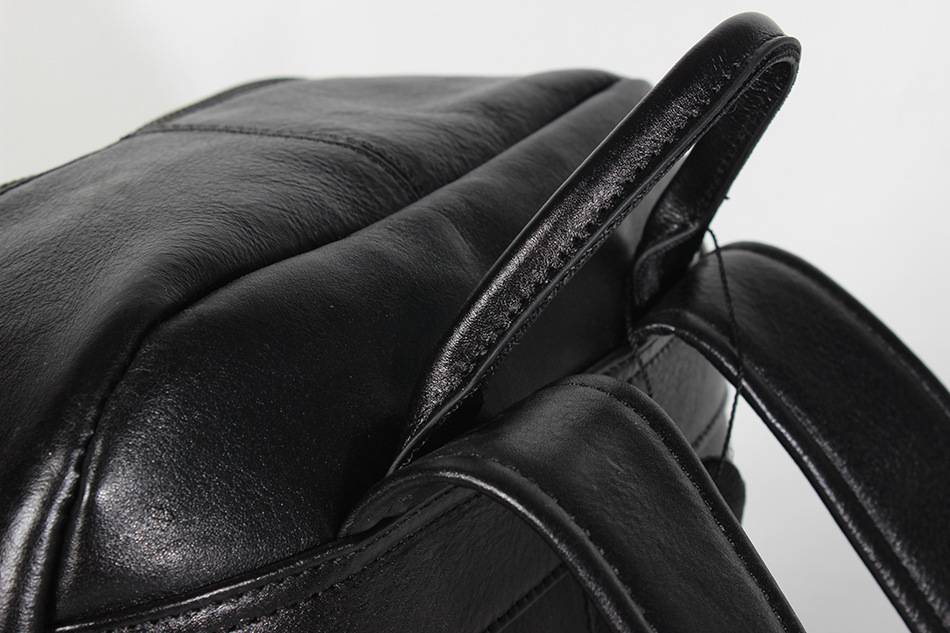 頭層牛皮後背包 男士真皮雙肩包 大容量商務樹膏皮男士多夾層背包 新款時尚男包推薦 真皮包包