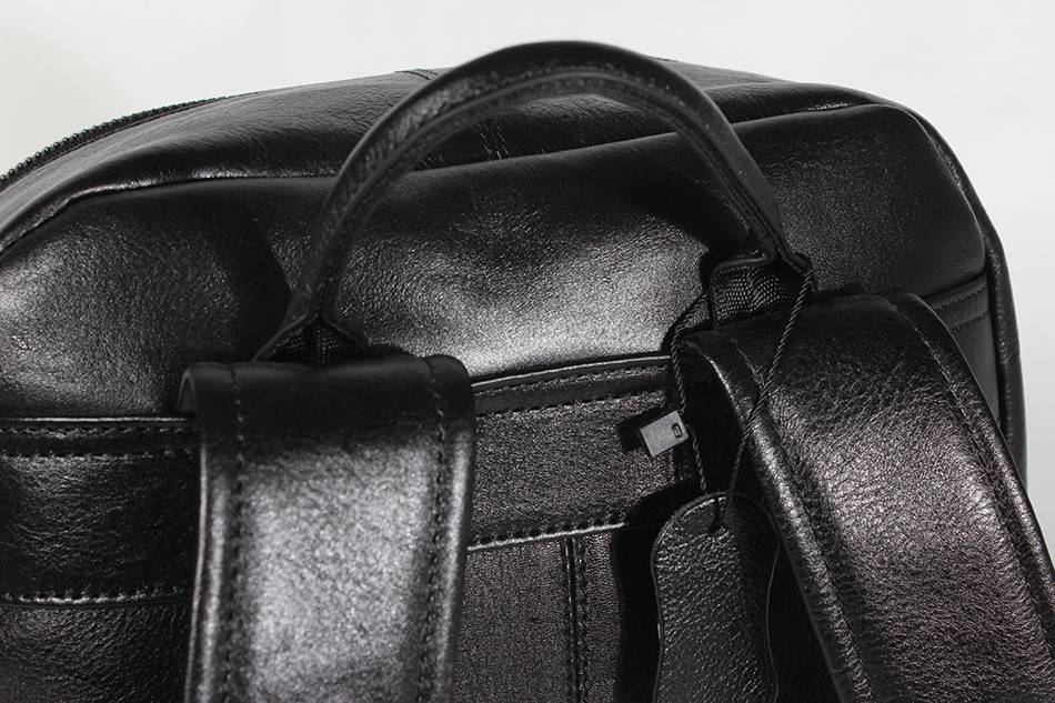 頭層牛皮後背包 男士真皮雙肩包 大容量商務樹膏皮男士多夾層背包 新款時尚男包推薦 真皮包包