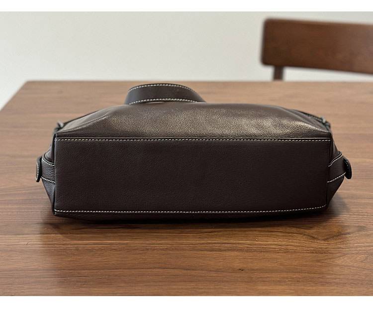 頭層牛皮女包斜背包 真皮簡約單肩包大包包 女生大容量hobo包 真皮包包側背包推薦 真皮包包