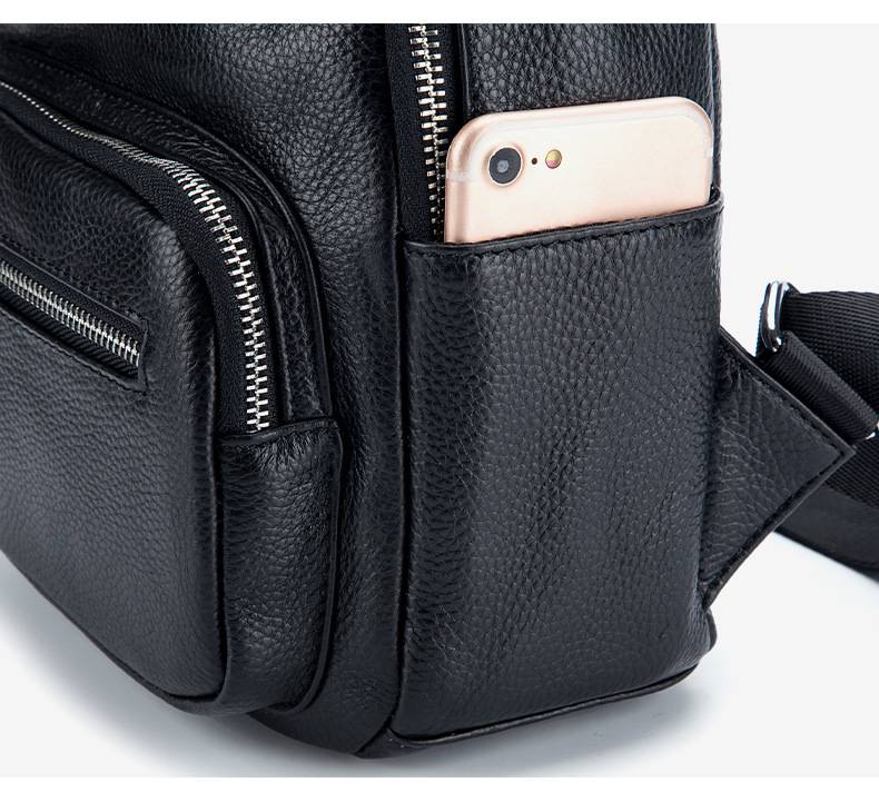 真皮軟皮後背包 新款大容量簡約時尚學生書包 頭層牛皮女士旅行包休閒背包 雙肩包女推薦 真皮包包